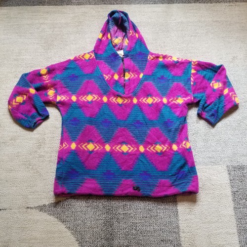 Vintage aztec hoodie medium - aztec,